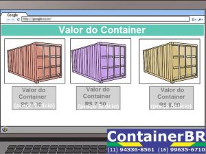 Escolhendo seu container, preço de container